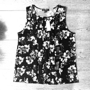 Floral Pleated Banana Republic Tank